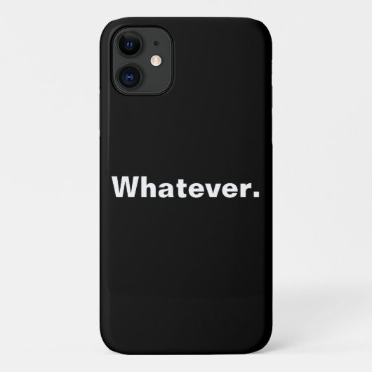 Wie auch immer ein Wort Minimaldesign Case-Mate iPhone Hülle (Rückseite)