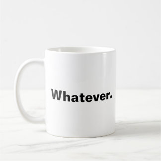 Wie auch immer ein Wort Minimaldesign Kaffeetasse