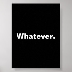 Wie auch immer ein Wort Minimaldesign Poster