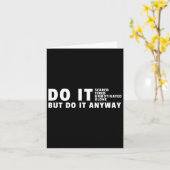 Wie auch immer - Gym Motivation Bodybuilding Karte (Gelbe Blume)