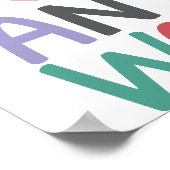 Wie auch immer, Husteln, Grind, hart arbeiten, Bür Poster (Ecke)