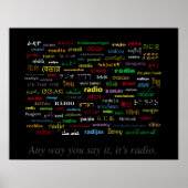 Wie auch immer man es sagt, es ist Radio II Poster (Vorne)
