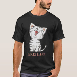 Wie auch immer Meme Retro Stil Vintage Katzen T-Shirt