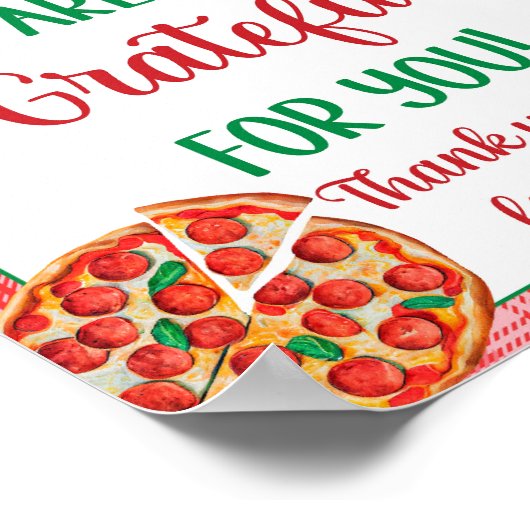 Wie auch immer Sie es schneiden Pizza Aufwertung M Poster (Ecke)