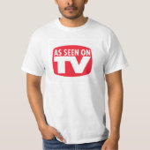 Wie auf Fernsehlustigem Shirt gesehen (Vorderseite)