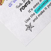 Wie auf Haifisch-Behälter Ihr eigenes Seidenpapier (Ausschnitt)