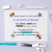 Wie auf Haifisch-Behälter Ihr eigenes Seidenpapier (Handwerk)