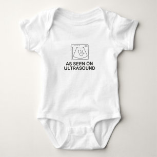 Wie auf Ultraschall gesehen, Baby Geschenk Origina Strampler
