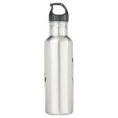 Wie Bär in Stärke und Einsamkeit Edelstahlflasche (Rückseite)