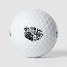 Wie Bär in Stärke und Einsamkeit Golfball