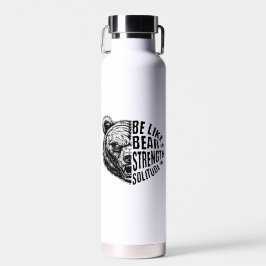 Wie Bär in Stärke und Einsamkeit Trinkflasche