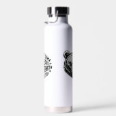 Wie Bär in Stärke und Einsamkeit Trinkflasche (Rechts)