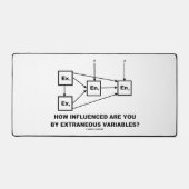 Wie beeinflussen Sie externe Variablen? Schreibtischunterlage (Vorderseite)