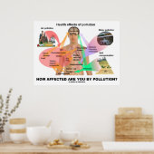 Wie betroffen sind Sie durch Verschmutzung? (Physi Poster (Küche)