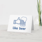 Wie Bier Feiertagskarte (Vorderseite)