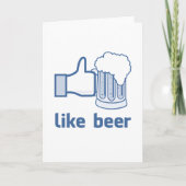 Wie Bier Feiertagskarte (Vorderseite)