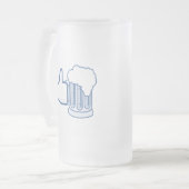 Wie Bier Mattglas Bierglas (Vorderseite Links)