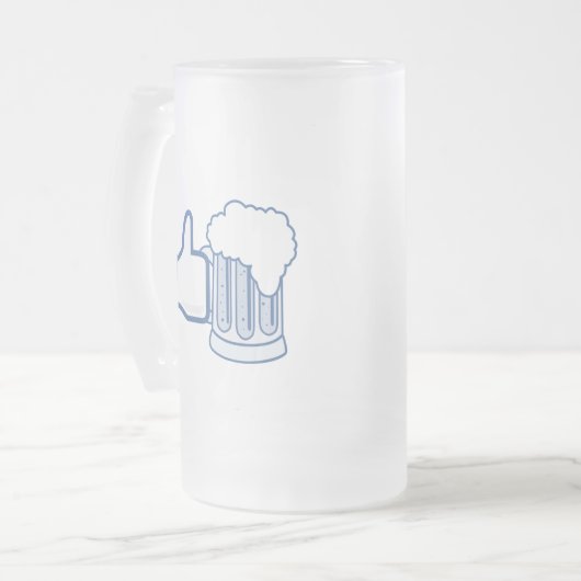 Wie Bier Mattglas Bierglas (Vorderseite Links)