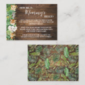 Wie Big Mama Bly Safari Baby Duschkarte Begleitkarte (Vorne/Hinten)