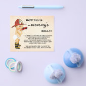 Wie Big Mommy's Bauch Firefighter Shower Game Card Flyer (Einzeln)