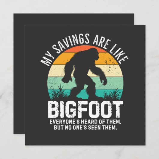 Wie Bigfoot, nie gesehen! (Vorne/Hinten)