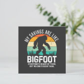 Wie Bigfoot, nie gesehen! (Stehend Vorderseite)