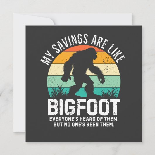 Wie Bigfoot, nie gesehen! (Vorderseite)
