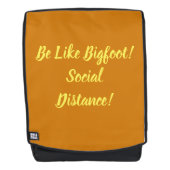 Wie Bigfoot und soziale Distanz Rucksack (Vorderseite)