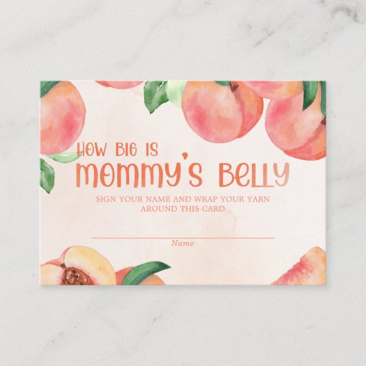 Wie bis ist Mommy's Bly Baby Shower Begleitkarte (Vorderseite)