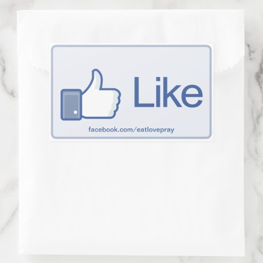 Wie Button - Werbe-Aufkleber Rechteckiger Aufkleber (Tasche)