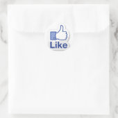 Wie Button (wie ich) Runder Aufkleber (Tasche)