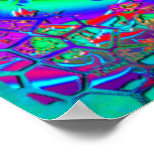 Wie Candy Psychedelic 3D-Fraktal Poster (Ecke)