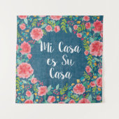 Wie Casa Frida VIII | MI Casa es SU Wandteppich (Vorderseite (Horizontal))