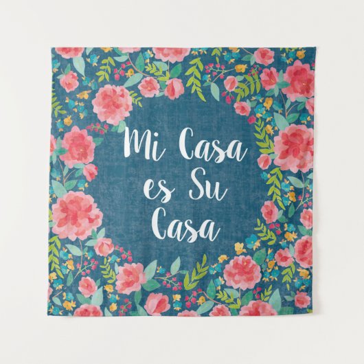 Wie Casa Frida VIII | MI Casa es SU Wandteppich (Vorderseite (Horizontal))