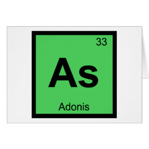 Wie - Chemie-Periodensystem-Symbol Adonisses