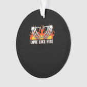 Wie Classic - Skelettfächer Herz Ornament (Vorderseite)