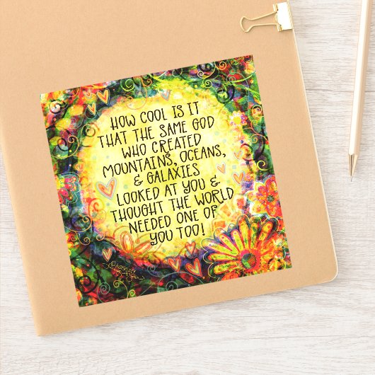Wie Cool ist es, Gott Hübsche Inspiritivität Inspi Aufkleber (Notizbuch)