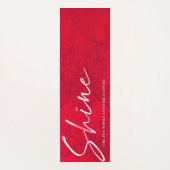 Wie das ganze Universum ist Ihr Zitat rot Yogamatte (Vorderseite)