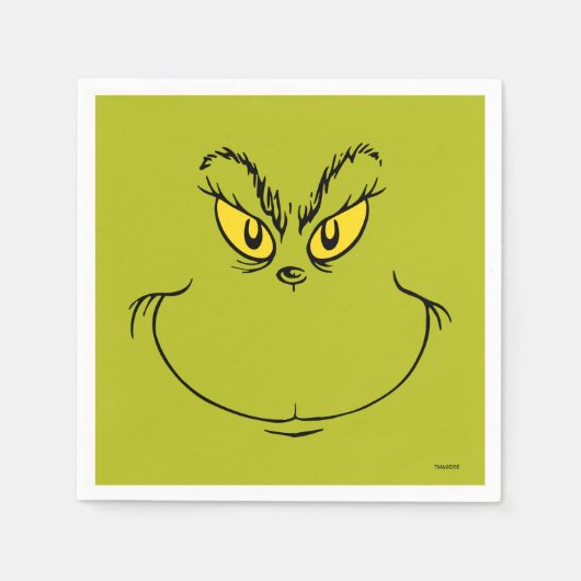 Wie das Grinch Weihnachtsfest zurechtkommt Serviette (Vorderseite)
