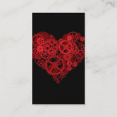 Wie das Herz Visitenkarten bearbeitet Visitenkarte (Rückseite)