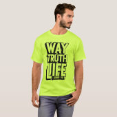 Wie das Leben im kühlen Retro-Burst T-Shirt (Vorne ganz)