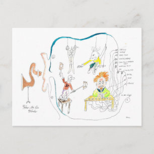 Wie das Ohr funktioniert Postkarte