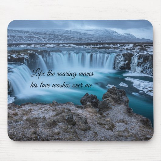 Wie das Roaring Waves Blue Ocean Mouse Pad Mousepad (Vorne)