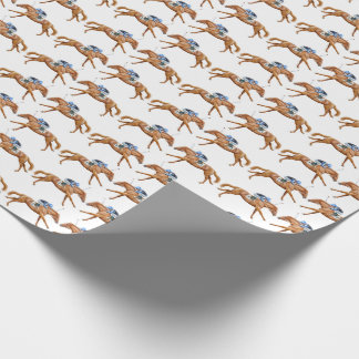 Wie das Wind-Pferderennen-Packpapier Geschenkpapier