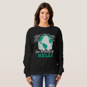 Wie das Wort "Hallo" im Englischen Lehrer Glo Sweatshirt (Vorne ganz)