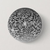 Wie der 70er: Retro Disco Ball Button (Vorderseite)