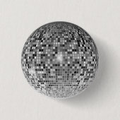 Wie der 70er: Retro Disco Ball Button (Vorderseite)