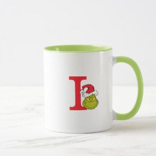 Wie der Grinch Weihnachten stahl Monogramm I Tasse