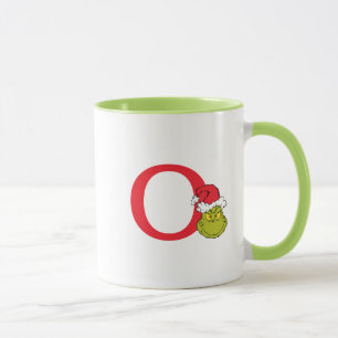 Wie der Grinch Weihnachten stahl Monogramm O Tasse