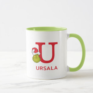 Wie der Grinch Weihnachten stahl Name & Monogram Tasse